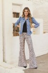 PANTALON FRANCESCA LEOPARD NUDE PANTALON FRANCESCA LEOPARD NUDE