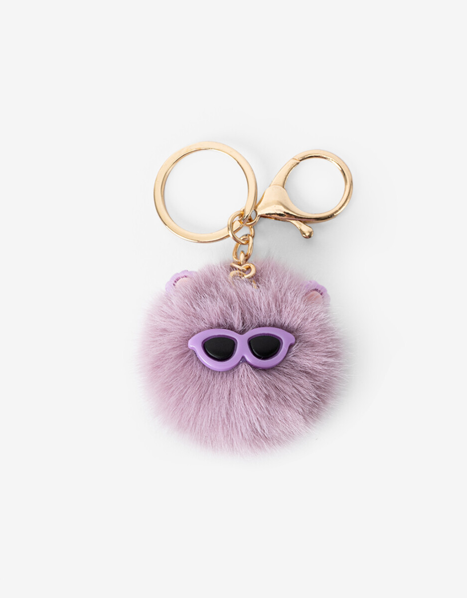 Llavero Y Bag Charm Pompón De Peluche 