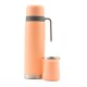 Set termo Comet Bologna 1 lt + Mate de 160 ml Naranja