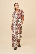 CAMISA ELVINA PRINTED Marron