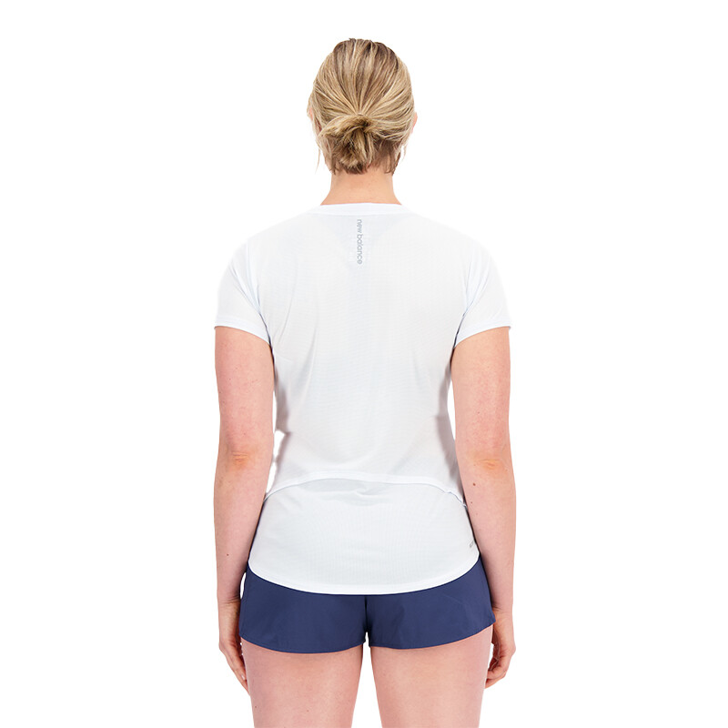 Remera New Balance Graphic Accelerate Short Sleeve Top Azul