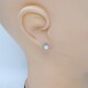 Caravanas antiguas en oro 18k blanco y brillantes Caravanas antiguas en oro 18k blanco y brillantes