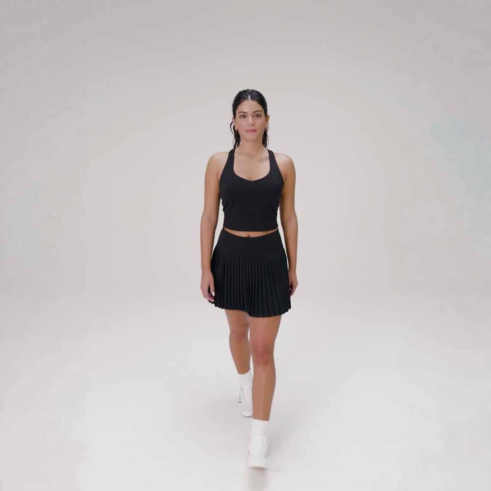 Tank Anywhere Cropped Built-In Tank Mujer Oxblood
