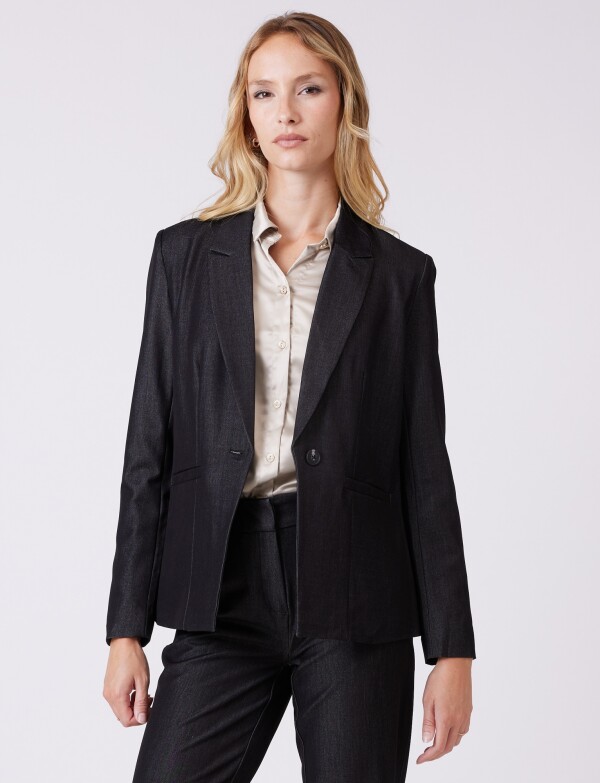 Blazer Career Denim NEGRO