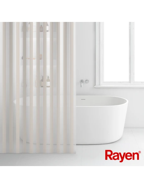 CORTINA DE BAÑO PVA 180x200CM RAYAS BEIGE CORTINA DE BAÑO PVA 180x200CM RAYAS BEIGE