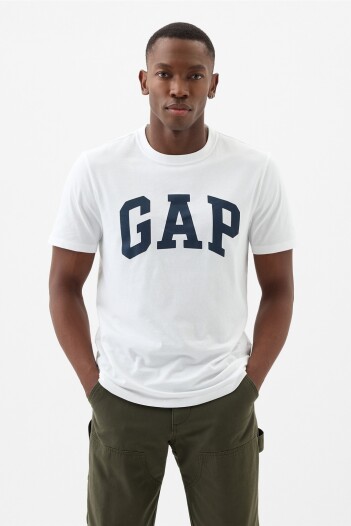 Remera Logo Gap Hombre White V2 Global