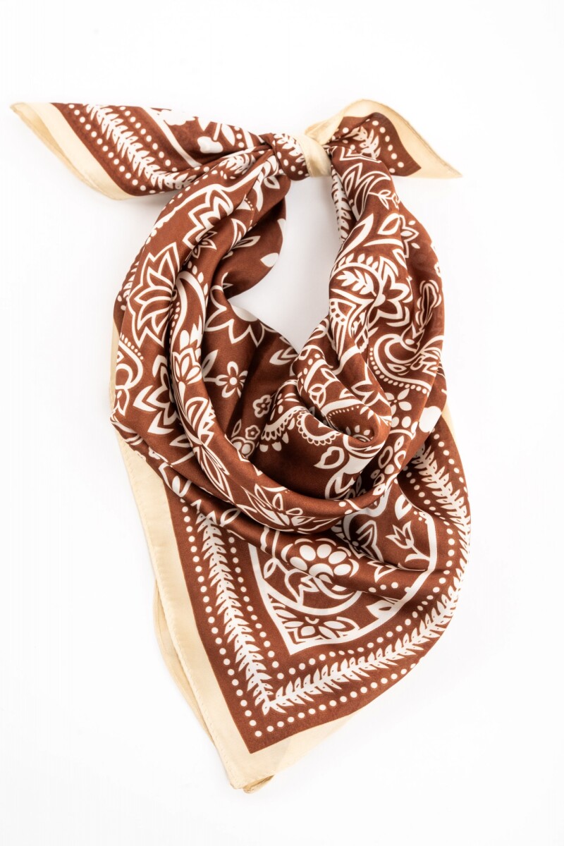 Bandana Arabescos Clásicos Chocolate