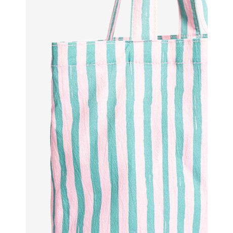 Tote Bag Flores Estampado Rayas