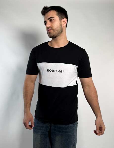 Remera combinada Blanco