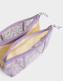 Porta Cosméticos Flores Porta Cosméticos Pvc Plegable - Violeta Lila