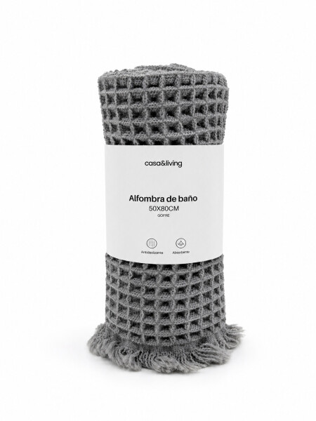 ALFOMBRA GOFRE GRIS