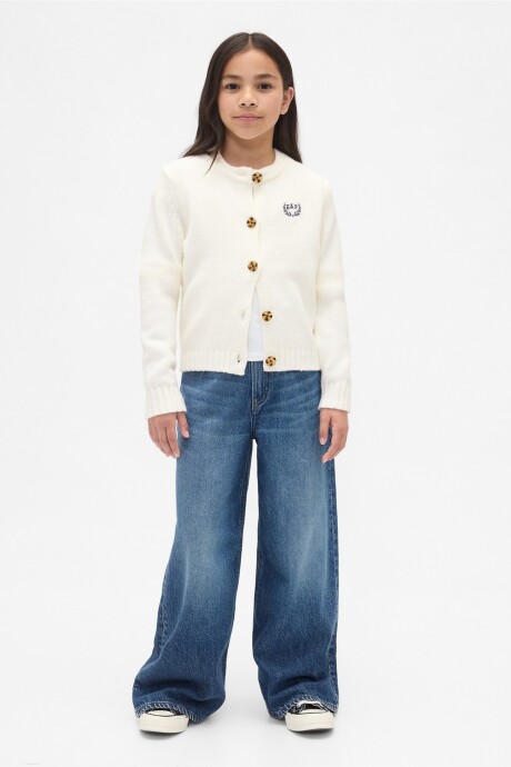 Saco Logo Gap Niña Ivory Frost