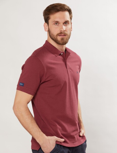 REMERA POLO LISA Bordo