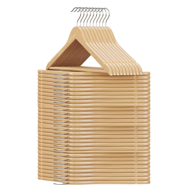 Set x50 perchas de madera MADERA