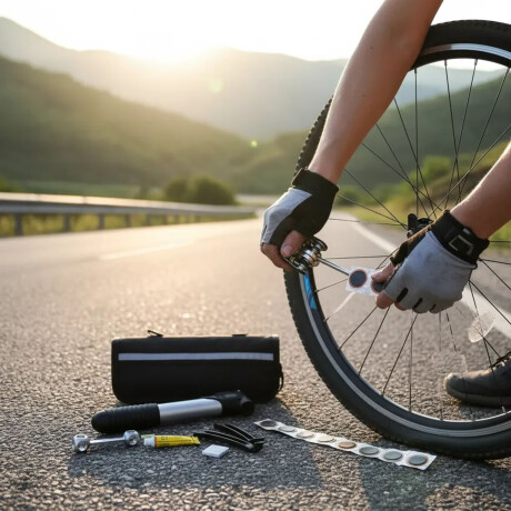 Set Herramientas P/Bicicleta Multitool Reparación Neumáticos Negro