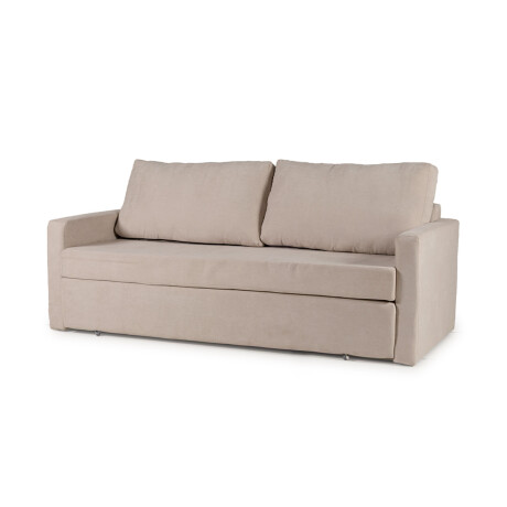 Sofá Cama Mónaco II - Tela Microfibra Berlin 02 (Beige)