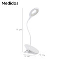 Lampara Led Redonda con Pinza Para Escritorio Pc o Lectura Blanca Lampara Led Redonda con Pinza Para Escritorio Pc o Lectura Blanca