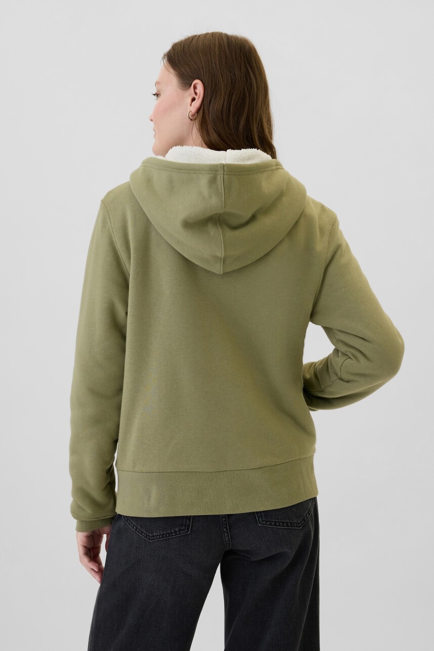 Canguro Con Corderito Logo Gap Mujer Walden Green