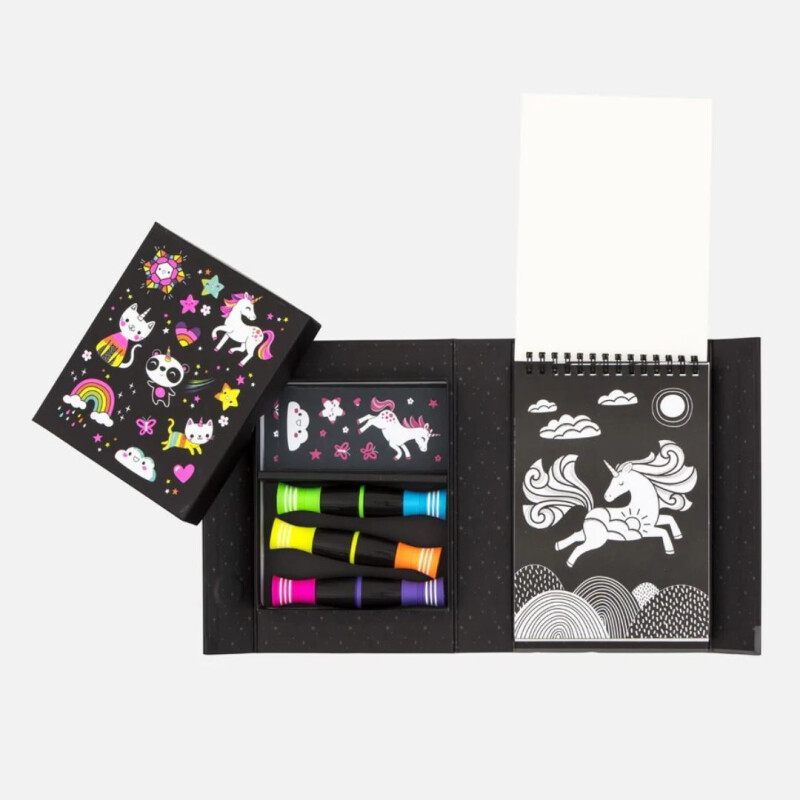 Kit de colores neón: unicornios y amigos Kit De Colores Neón: Unicornios Y Amigos