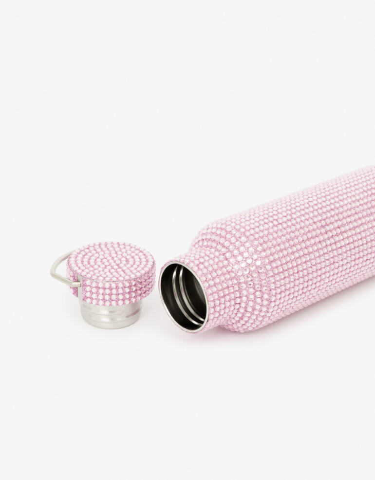 Artículos cocina Botellas Botella Metálica Con Strass - Rosa Metalizado