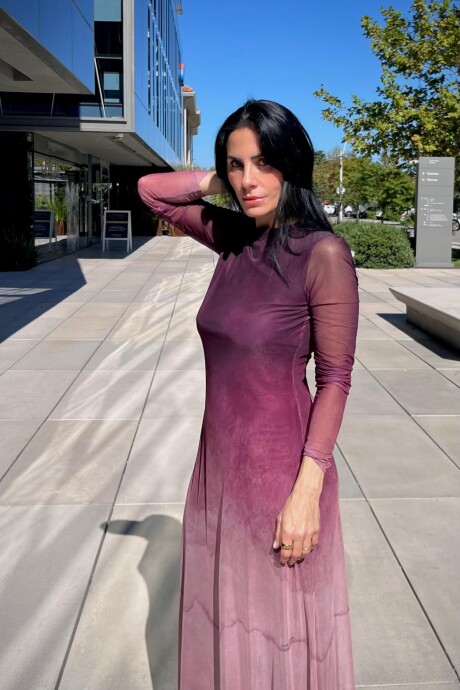 Vestido manga larga Maldivia Rosa