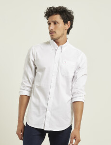 011762 CAMISA HARRINGTON LABEL Blanco