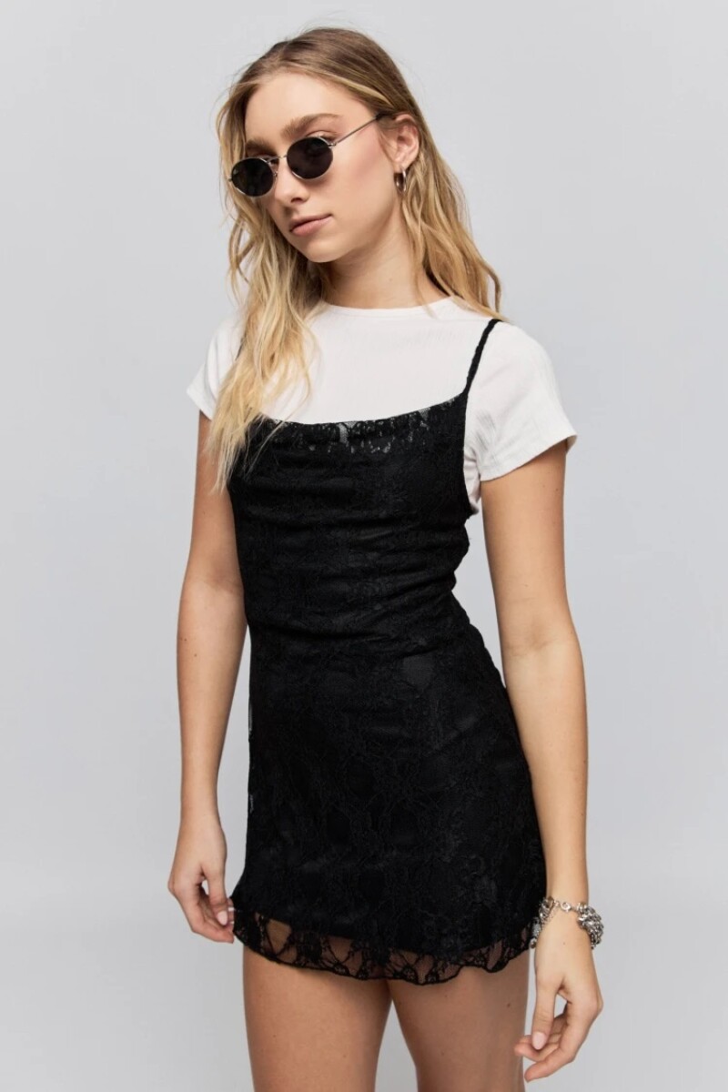 VESTIDO P.CAKE NARCISO - NEGRO 