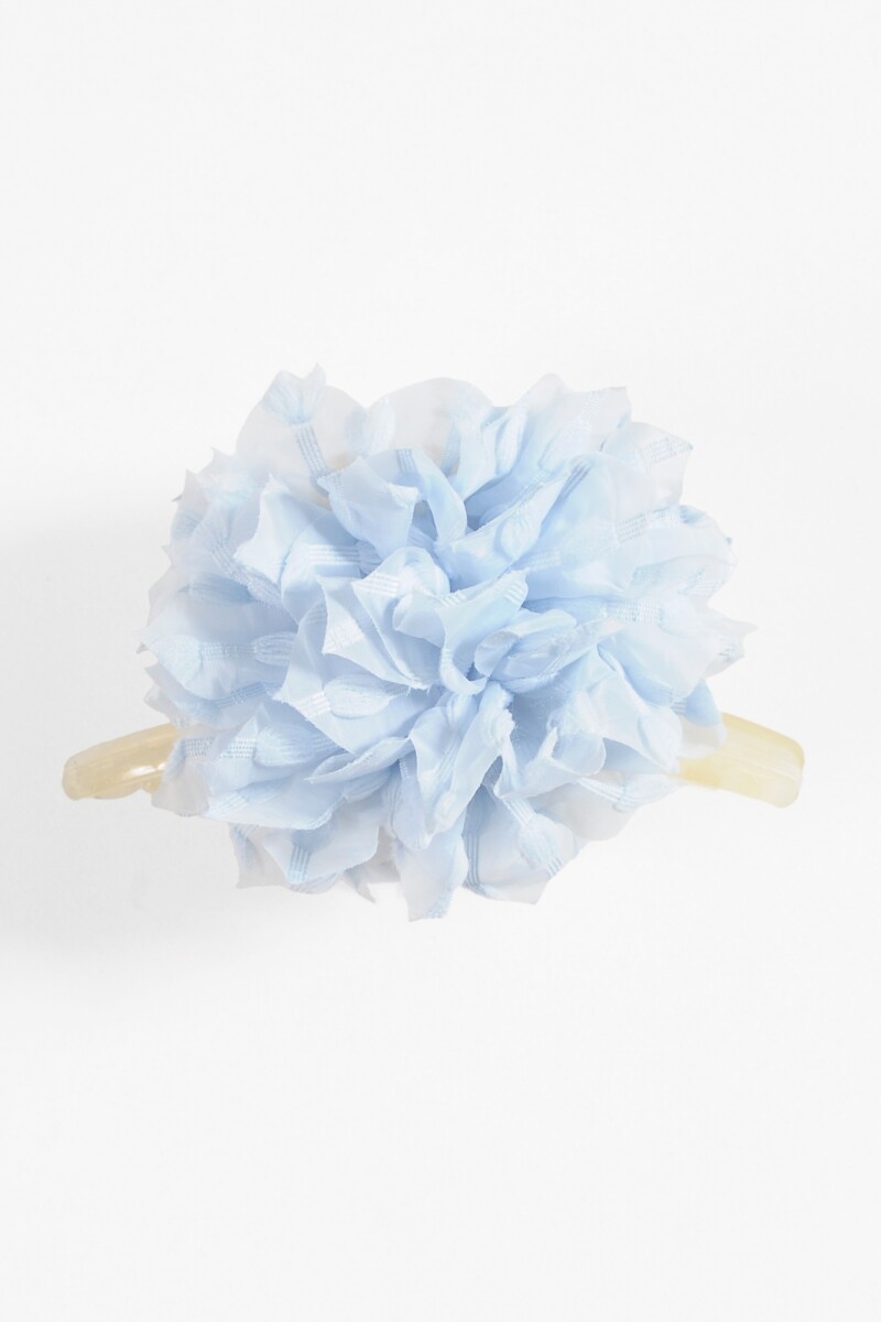 Broche flor plumeti celeste