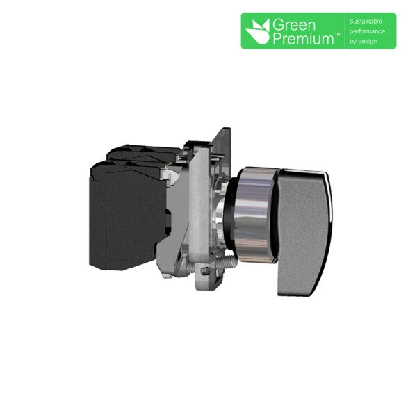 Selector 3 posiciones 2NA negro ø22mm TL5342