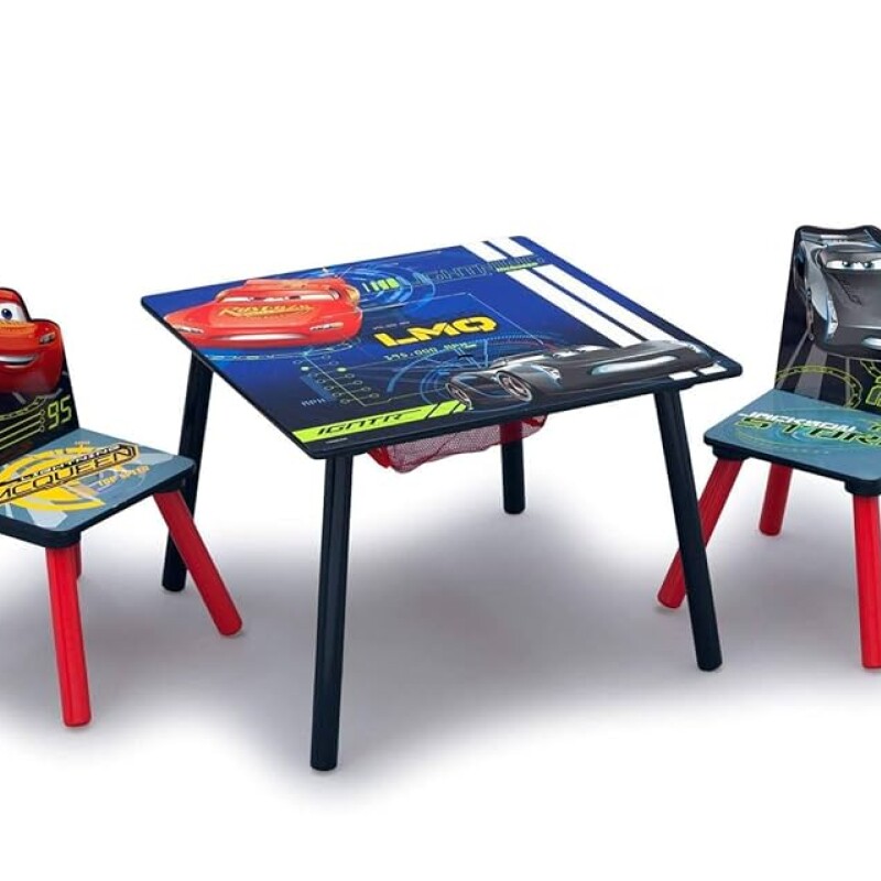 Juego de mesa y 2 sillas para niños Cars Disney Juego de mesa y 2 sillas para niños Cars Disney