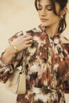 CAMISERO MARIE MAXI BROWNISH-GREEN BATIK CAMISERO MARIE MAXI BROWNISH-GREEN BATIK