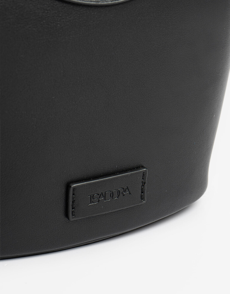City Cartera City Con Bolso Tejido - Negro