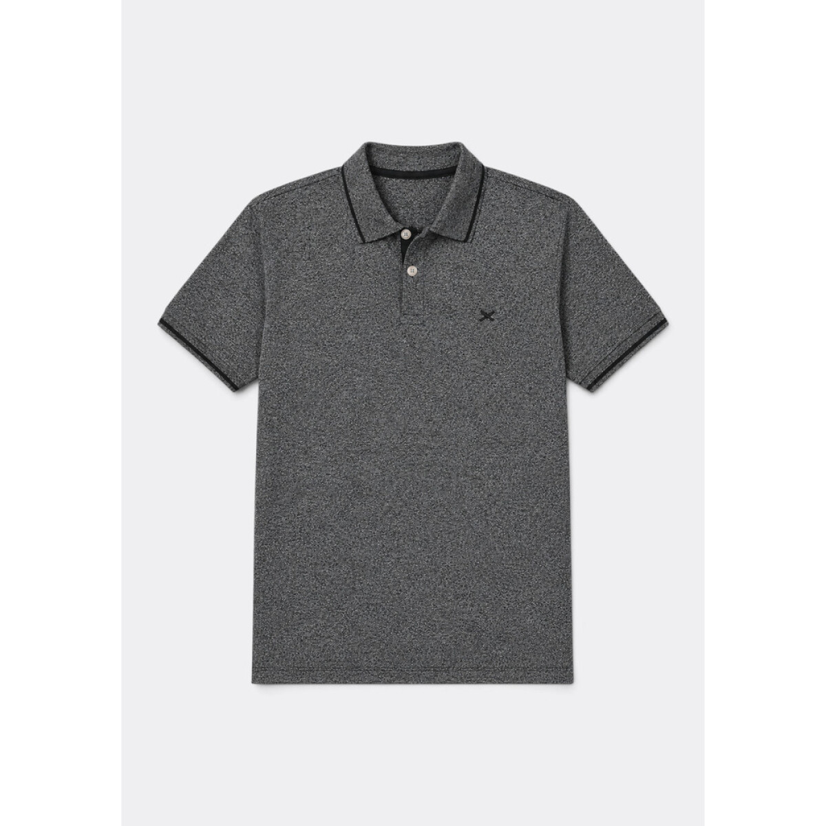 CAMISA POLO MM MASC - JASPEADO OSCURO 