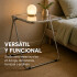 Mesa ComboHome Plia Acrílico Metal Plegable 65x50 Premium Plateada