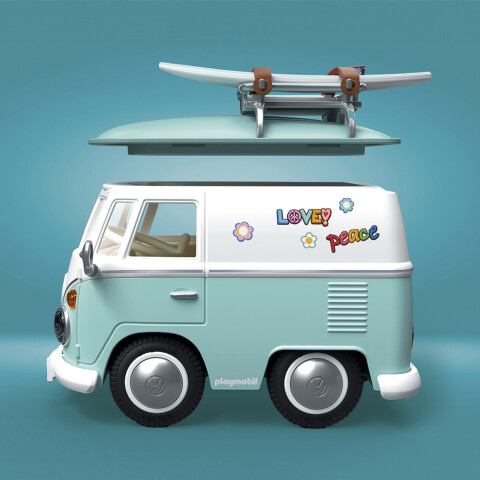 Camioneta T1 Camper Volkswagen Playmobil 31 Piezas U