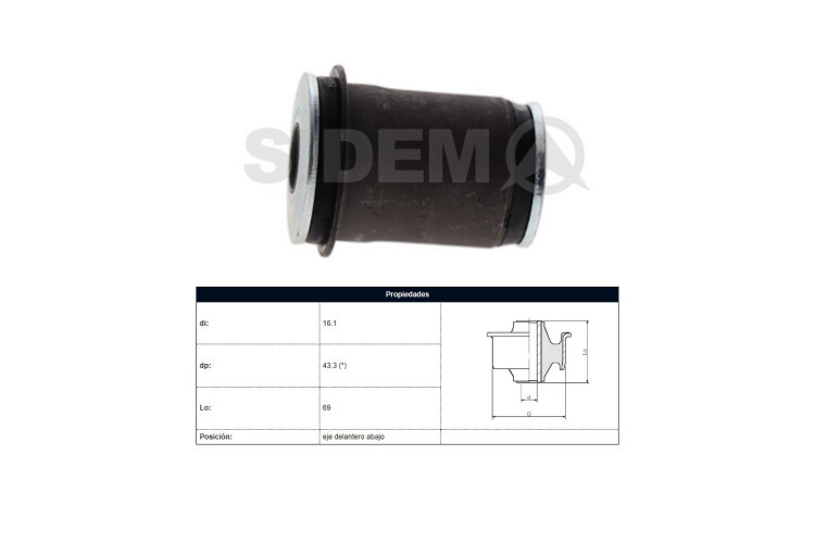 Buje Toyota Hilux 97-04 Der/Izq Buje Toyota Hilux 97-04 Der/Izq