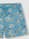 Bañador Estampado Flores Azul Claro