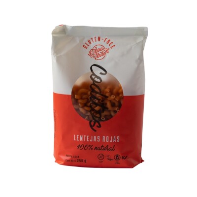 Coditos De Lentejas Rojas Terra Verde 250g Coditos Lentejas Rojas Terra