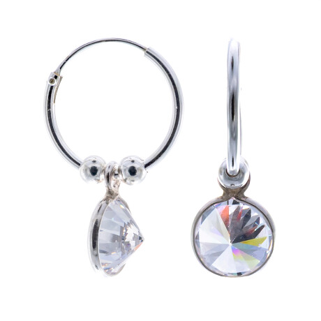 Aritos de Plata con circonia Aritos de Plata con circonia