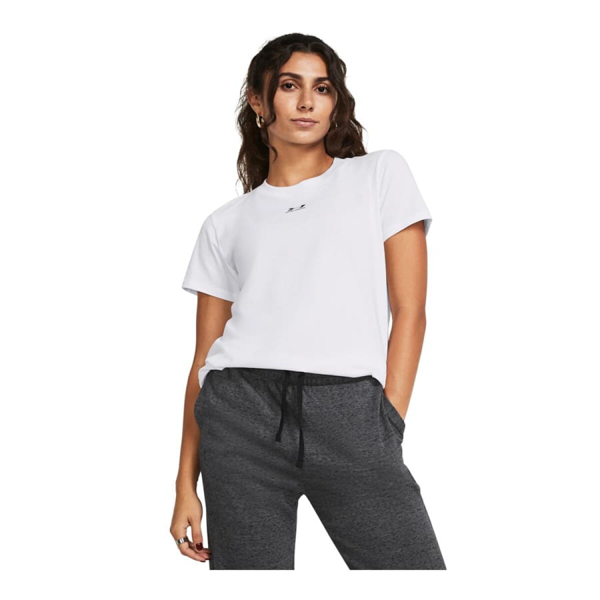 Remera Under Armour Campus Core de Mujer - 648A1000 - Blanco 