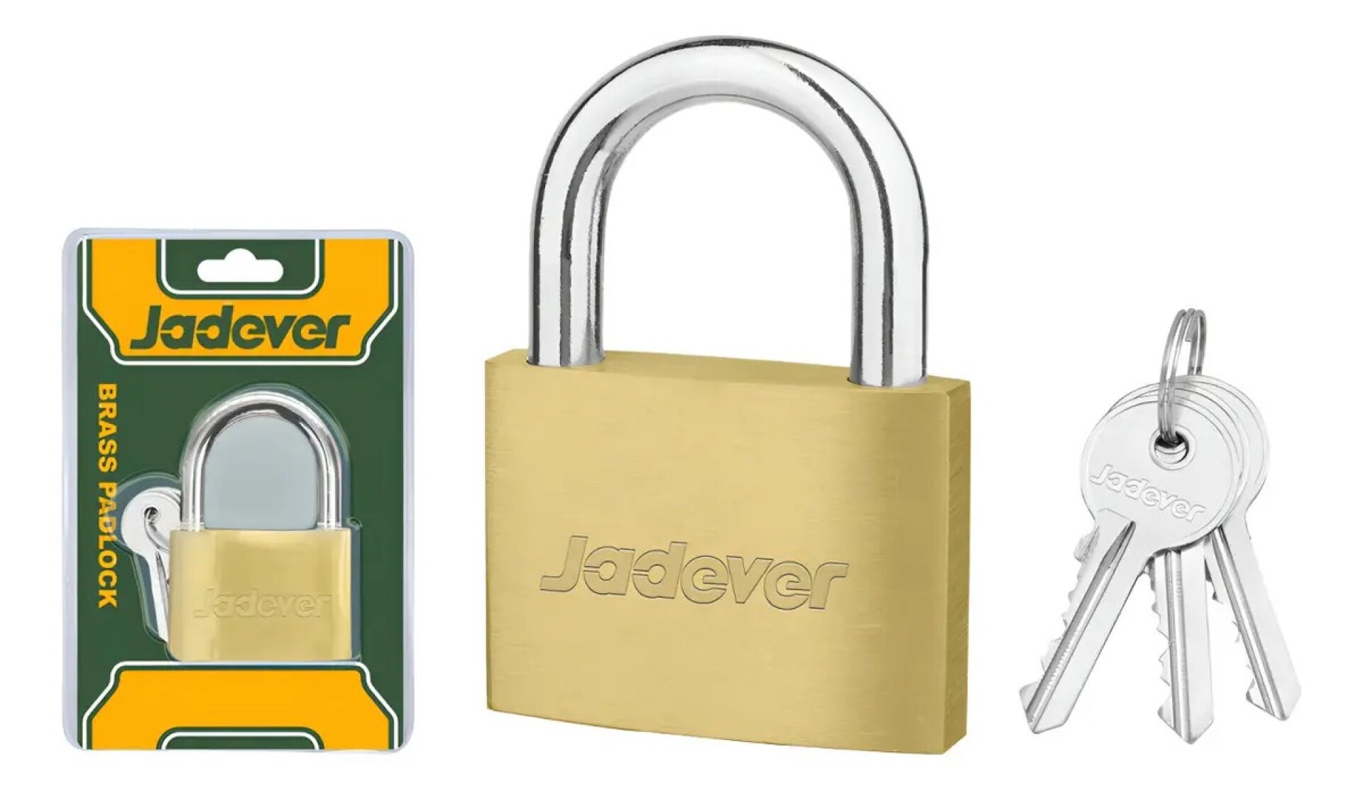 Candado Latonado Dorado 60mm Jadever 