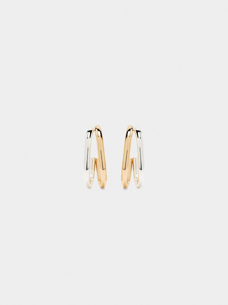 Pendientes Bicolor Efecto Doble bicolor
