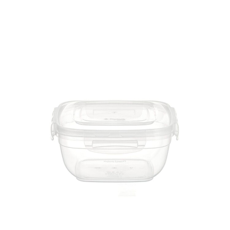 Pote Vianda Cuadrado de Plastico Fliplock 3,6 litros Pote Vianda Cuadrado de Plastico Fliplock 3,6 litros