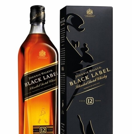 WHISKY JOHNNIE WALKER BLACK LABEL 1 LT WHISKY JOHNNIE WALKER BLACK LABEL 1 LT