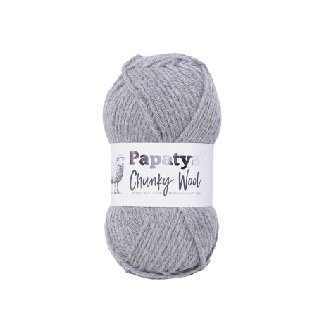chunky wool gris melange
