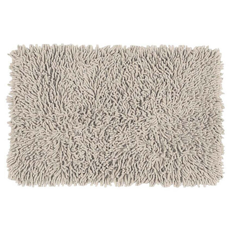 Alfombra Shaggy Felpudo 40x60cm Deco Hogar Living Baño Natural