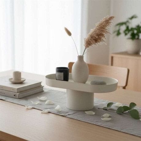 Bandeja C/Soporte Alto 30X15X13Cm Blanco