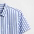 V-SS STANDARD POPLIN BLUE WHITE STRIPE