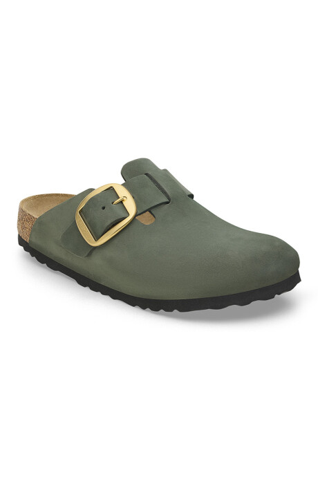 Zueco Boston Big Buckle Lenb - Estrecho Verde