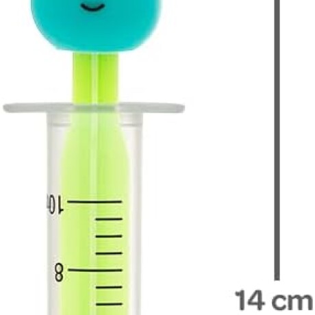 Jeringa lavado nasal Dino verde